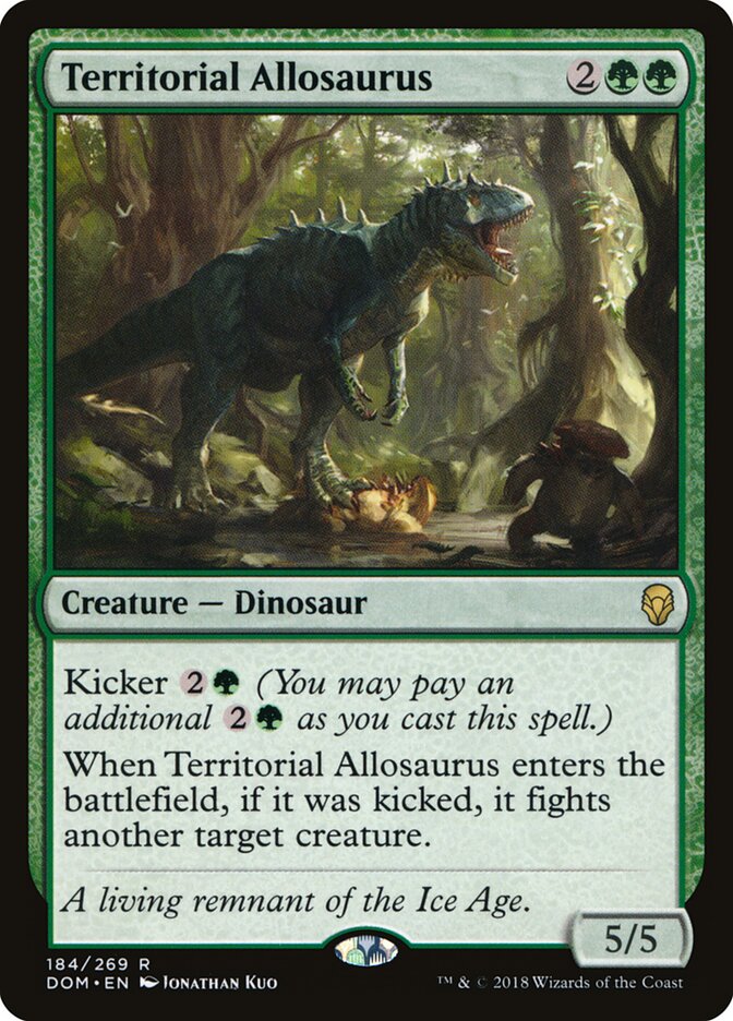 Territorial Allosaurus — Dominaria (DOM) #184