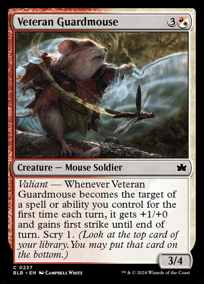 Veteran Guardmouse — Bloomburrow (BLB) #237