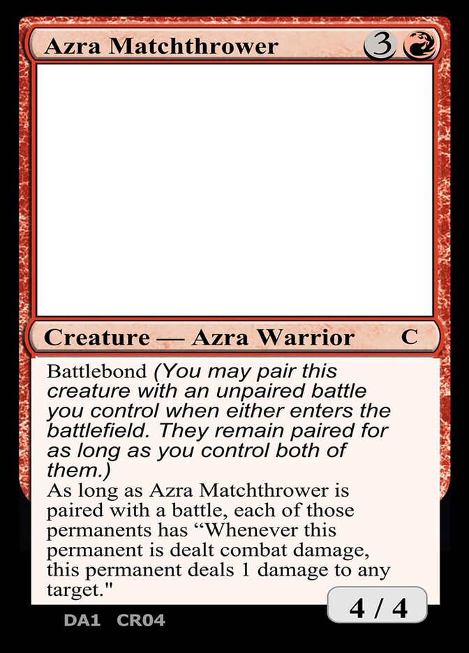Azra Matchthrower — Unknown Event (UNK) #CR04a