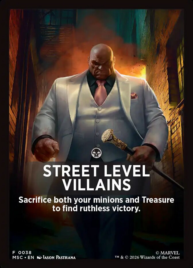 Street Level Villains — Marvel Super Heroes Jumpstart Front Cards (FMSC) #38