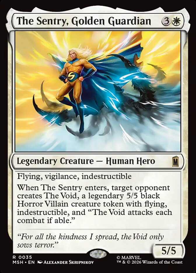 The Sentry, Golden Guardian — Marvel Super Heroes (MSH) #35