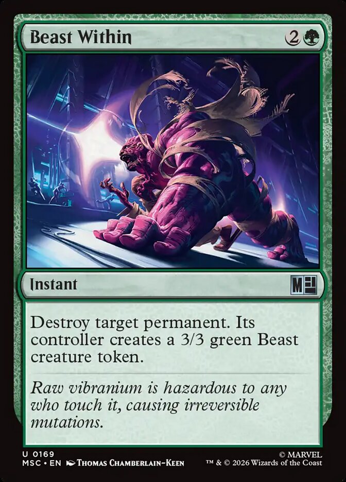 Beast Within — Marvel Super Heroes Commander (MSC) #169