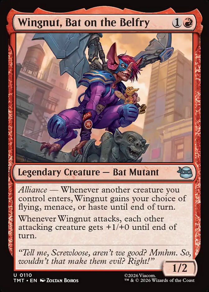 Wingnut, Bat on the Belfry — Teenage Mutant Ninja Turtles (TMT) #110
