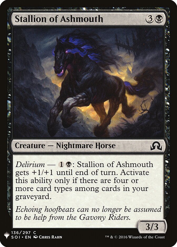 Stallion of Ashmouth — The List (PLST) #SOI-136