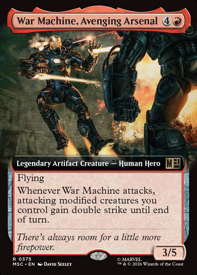 War Machine, Avenging Arsenal — Marvel Super Heroes Commander (MSC) #375