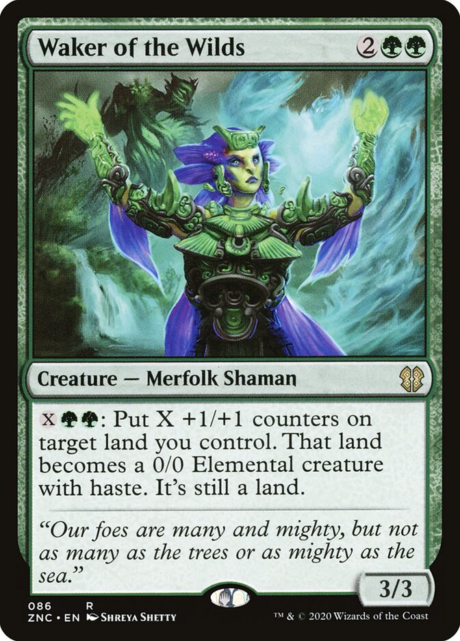 Waker of the Wilds — Zendikar Rising Commander (ZNC) #86