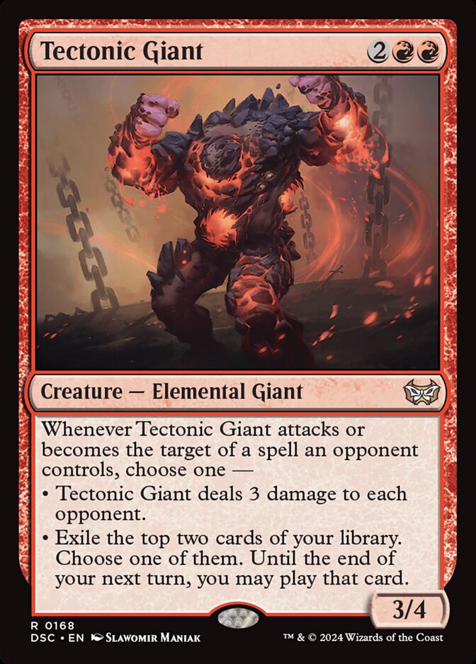 Tectonic Giant — Duskmourn: House of Horror Commander (DSC) #168