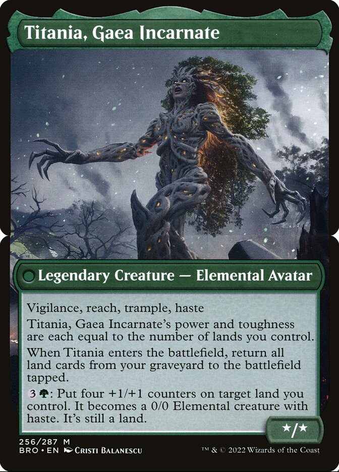 Titania, Gaea Incarnate — The Brothers' War (BRO) #256b