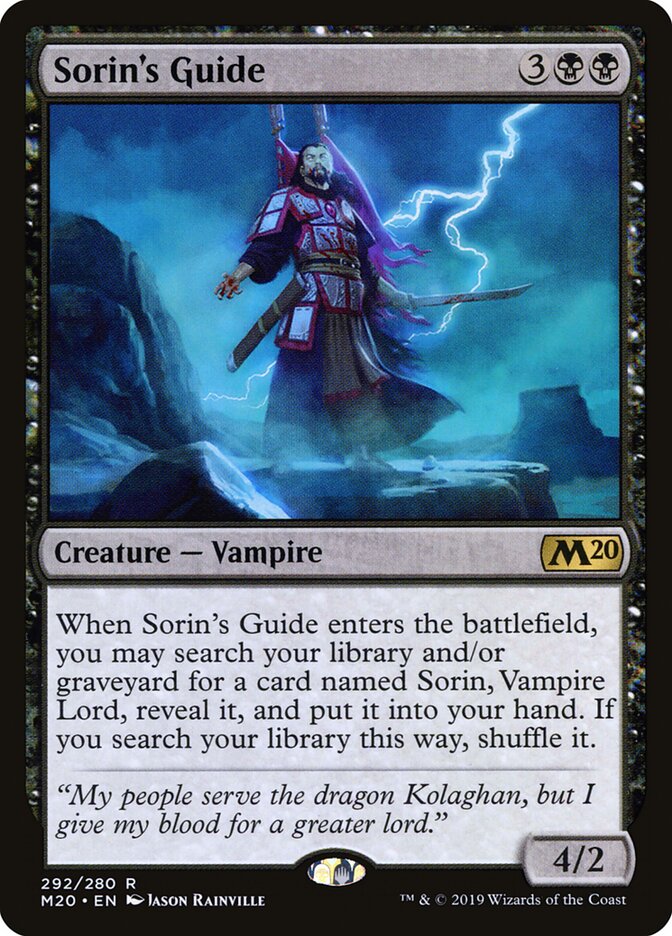 Sorin's Guide — Core Set 2020 (M20) #292