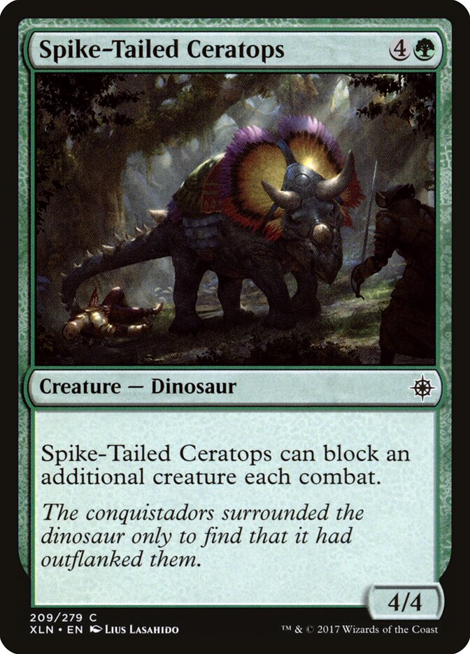 Spike-Tailed Ceratops — Ixalan (XLN) #209