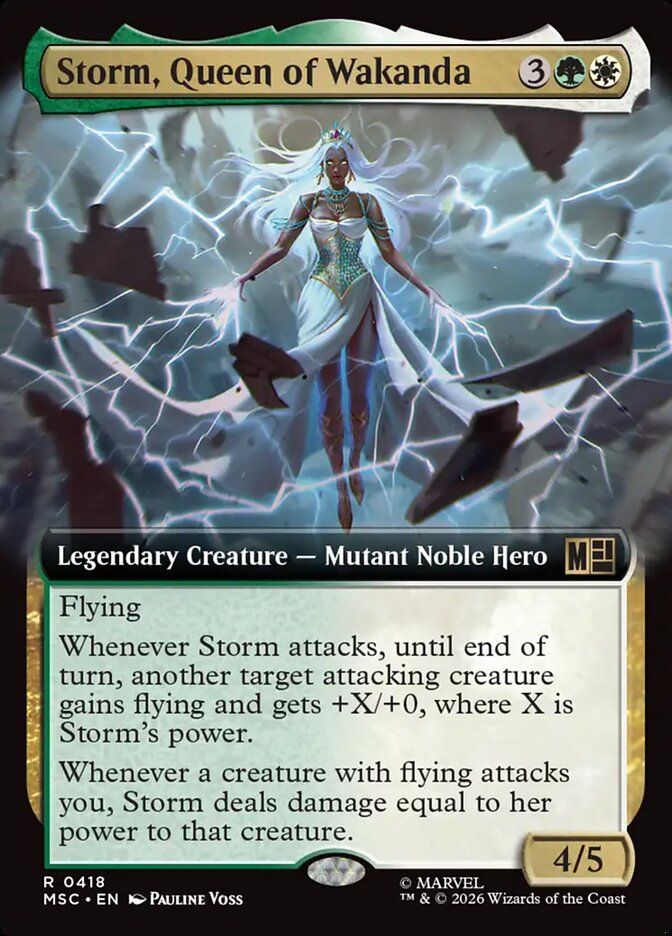 Storm, Queen of Wakanda — Marvel Super Heroes Commander (MSC) #418
