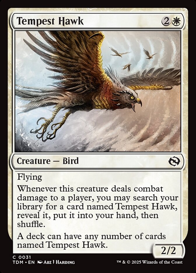 Tempest Hawk — Tarkir: Dragonstorm (TDM) #31