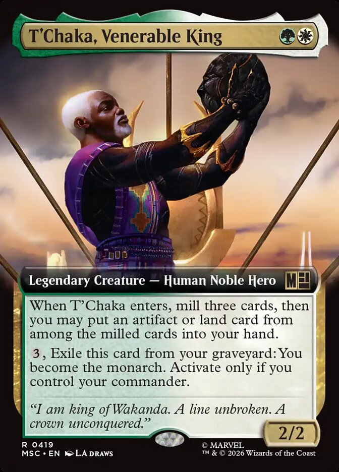 T'Chaka, Venerable King — Marvel Super Heroes Commander (MSC) #419