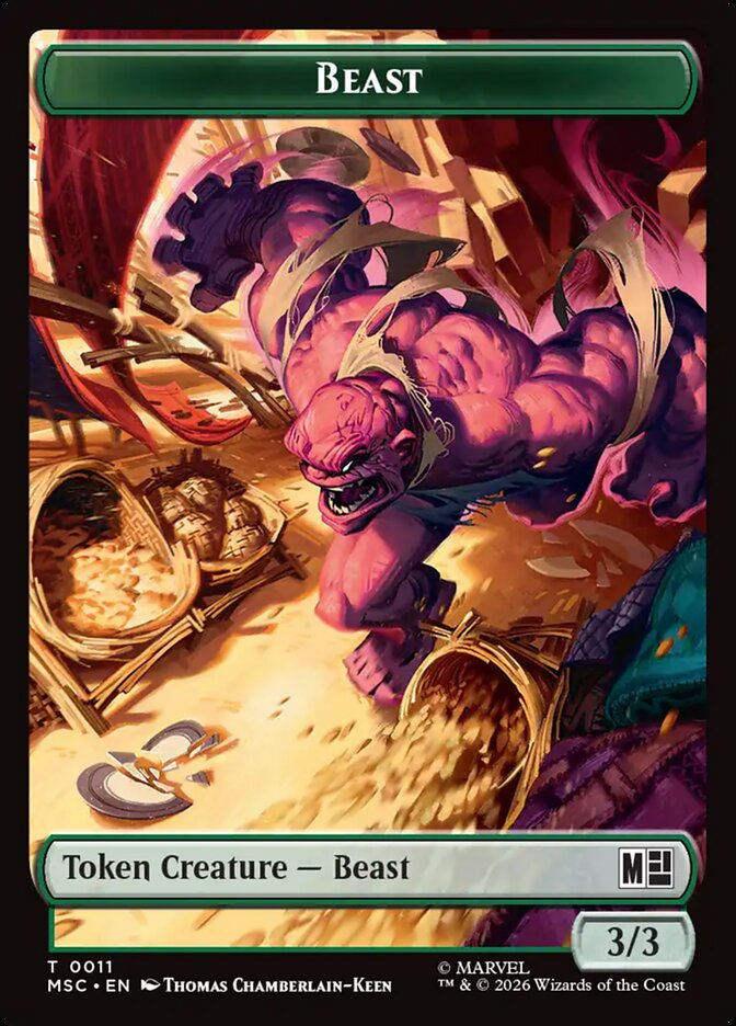 Beast — Marvel Super Heroes Commander Tokens (TMSC) #11
