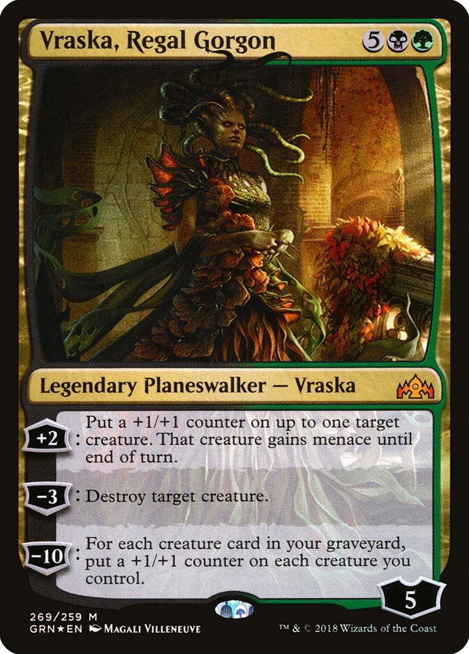 Vraska, Regal Gorgon — Guilds of Ravnica (GRN) #269
