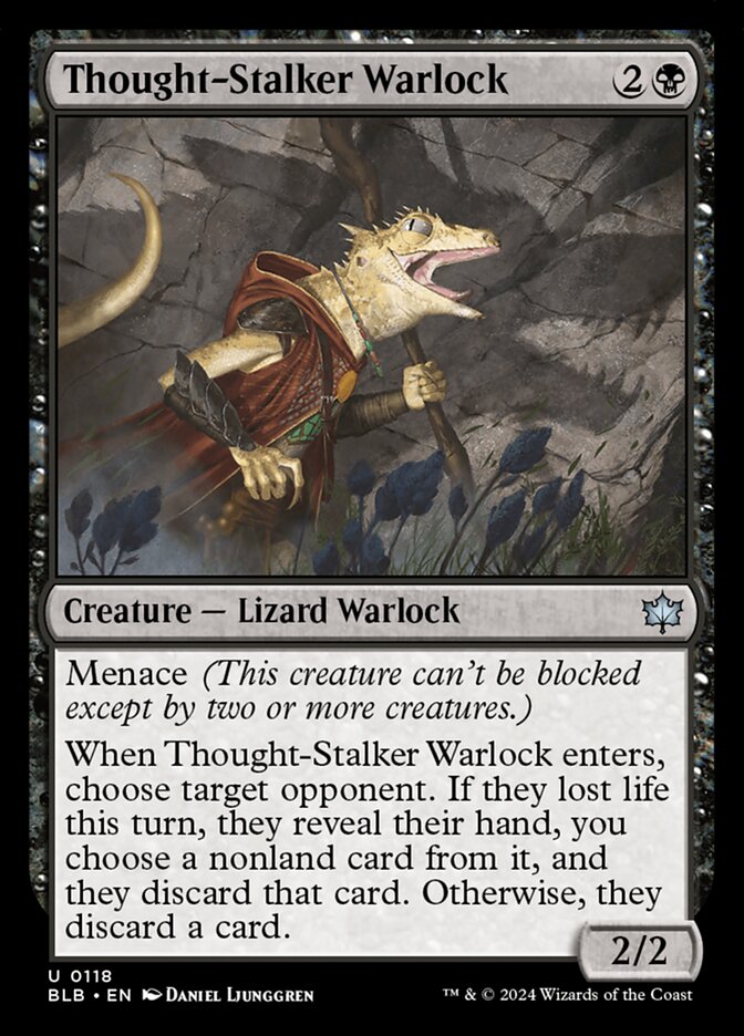 Thought-Stalker Warlock — Bloomburrow (BLB) #118
