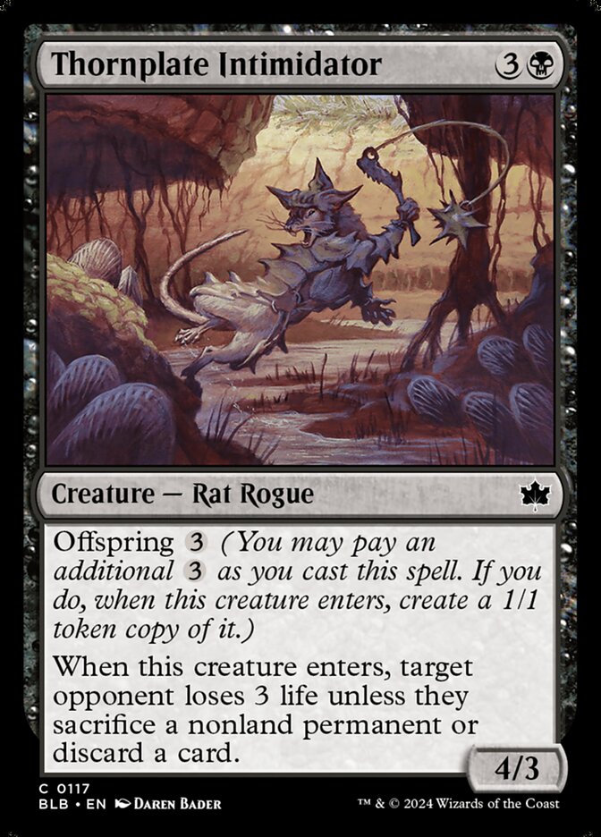 Thornplate Intimidator — Bloomburrow (BLB) #117