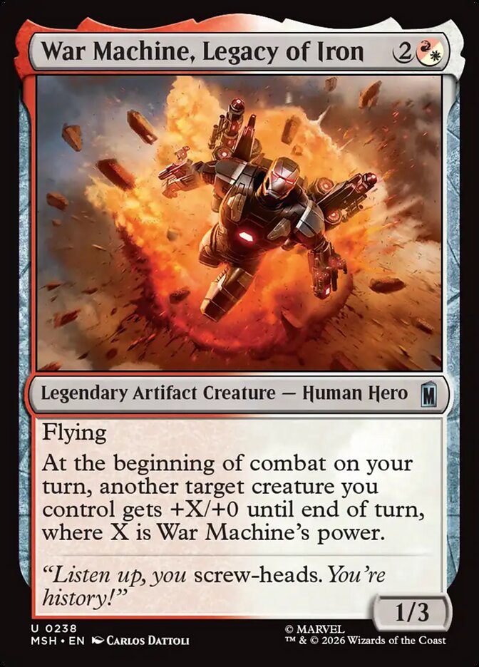 War Machine, Legacy of Iron — Marvel Super Heroes (MSH) #238