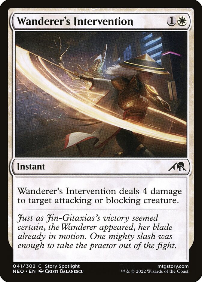 Wanderer's Intervention — Kamigawa: Neon Dynasty (NEO) #41