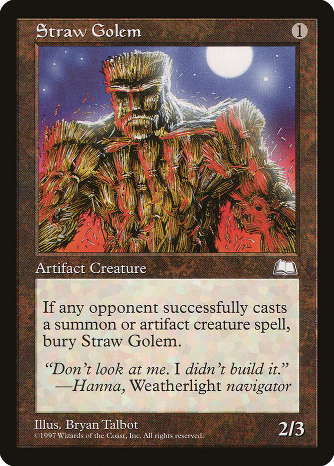 Straw Golem — Weatherlight (WTH) #158