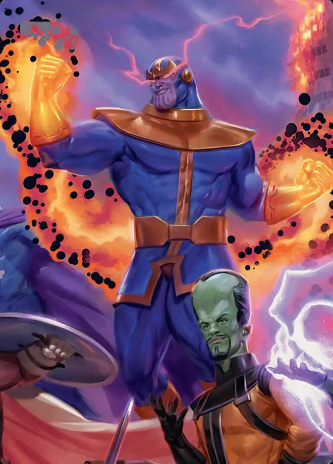Thanos, Death's Consort // Thanos, Death's Consort — Marvel Super Heroes Art Series (AMSH) #8b