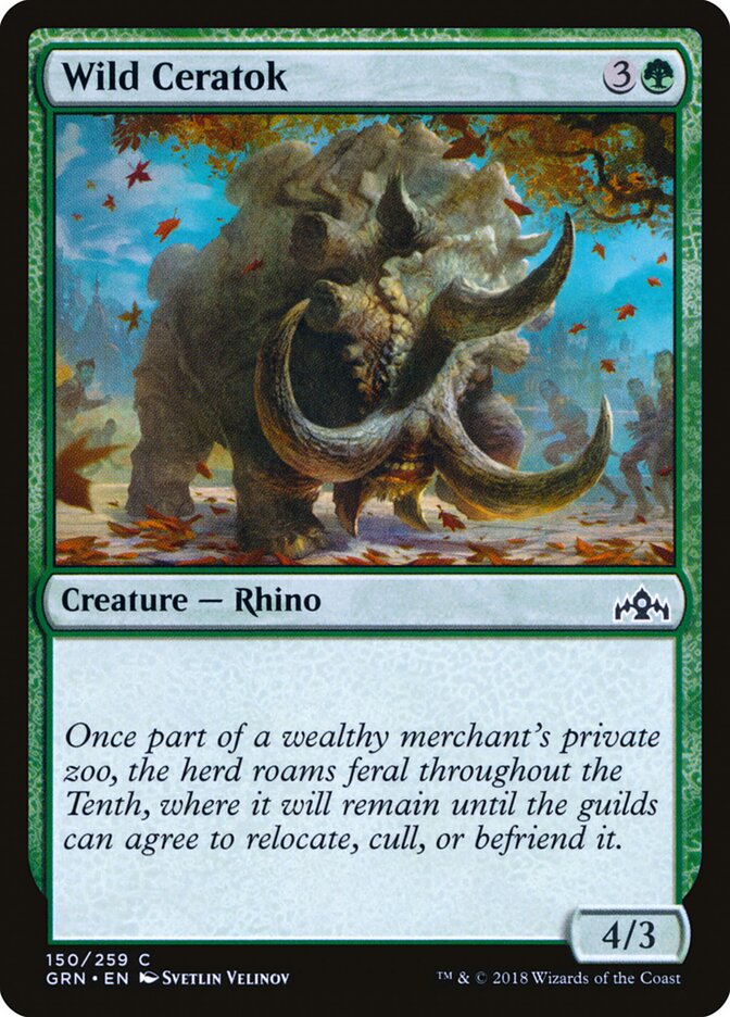 Wild Ceratok — Guilds of Ravnica (GRN) #150