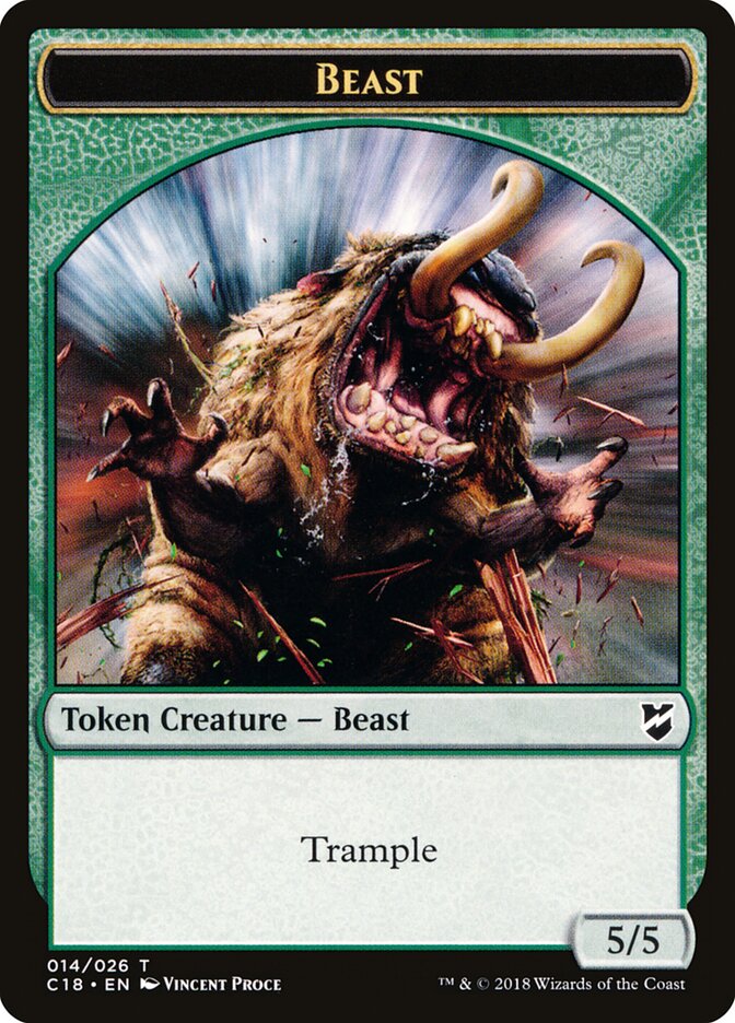 Beast — Commander 2018 Tokens (TC18) #14