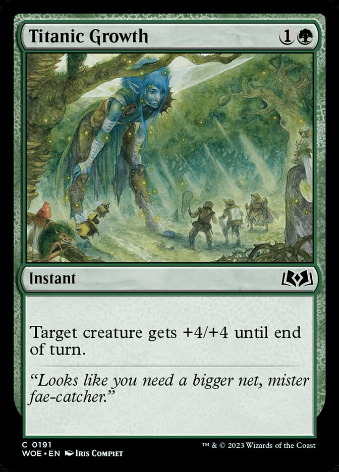 Titanic Growth — Wilds of Eldraine (WOE) #191
