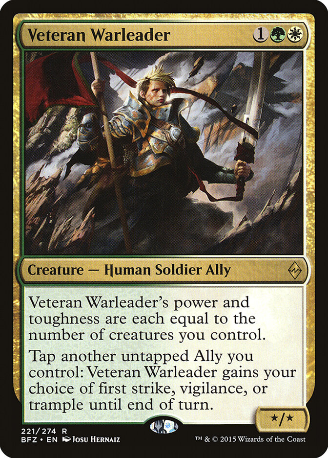 Veteran Warleader — Battle for Zendikar (BFZ) #221