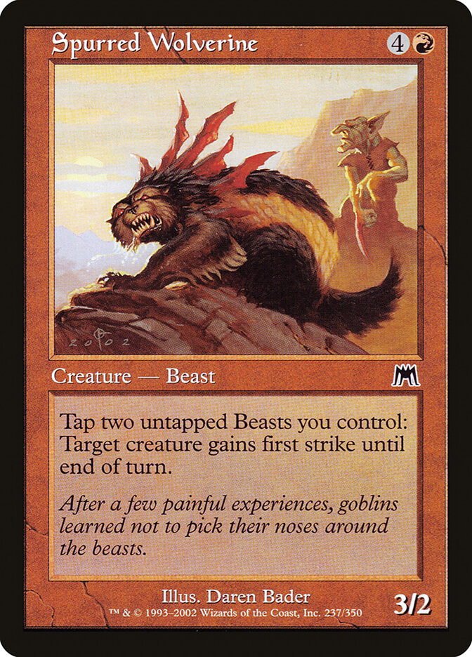 Spurred Wolverine — Onslaught (ONS) #237
