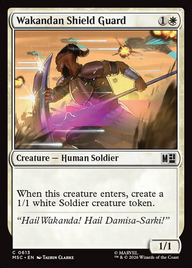 Wakandan Shield Guard — Marvel Super Heroes Commander (MSC) #613