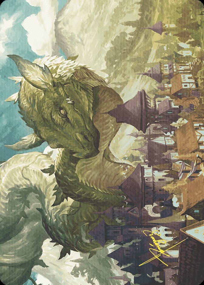 Beanstalk Wurm // Beanstalk Wurm — Wilds of Eldraine Art Series (AWOE) #23