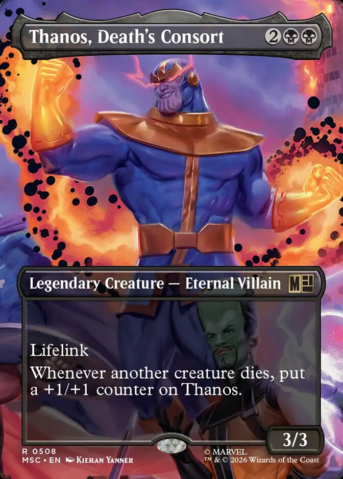 Thanos, Death's Consort — Marvel Super Heroes Commander (MSC) #508