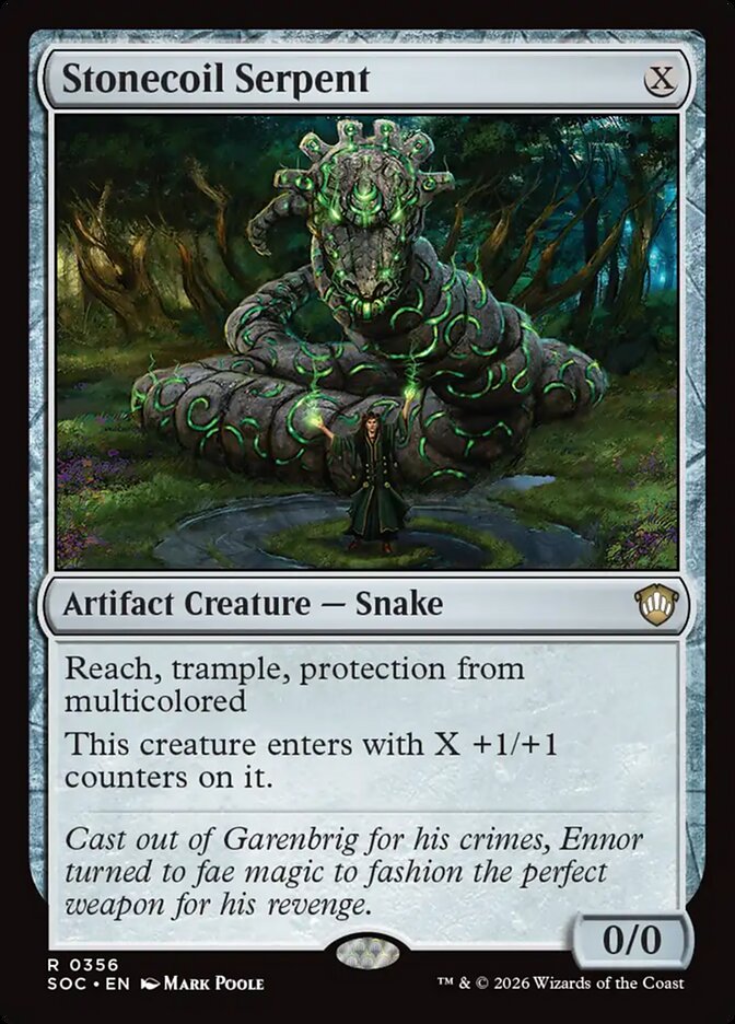Stonecoil Serpent — Secrets of Strixhaven Commander (SOC) #356