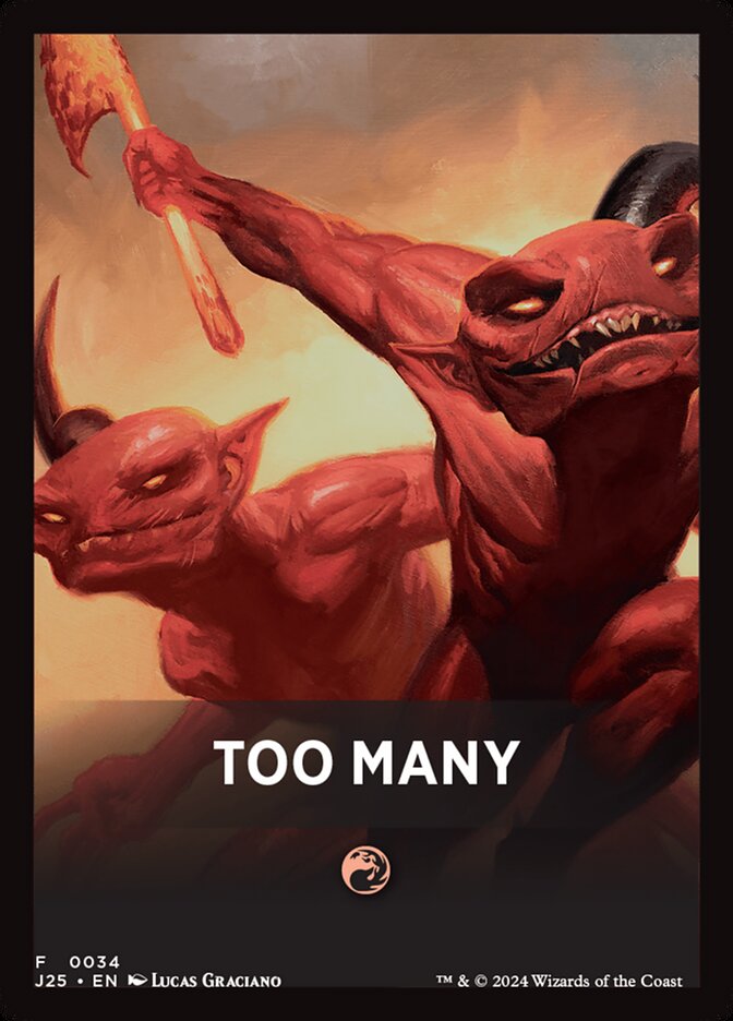 Too Many — Foundations Jumpstart Front Cards (FJ25) #34