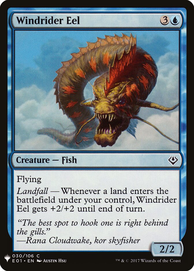 Windrider Eel — The List (PLST) #E01-30