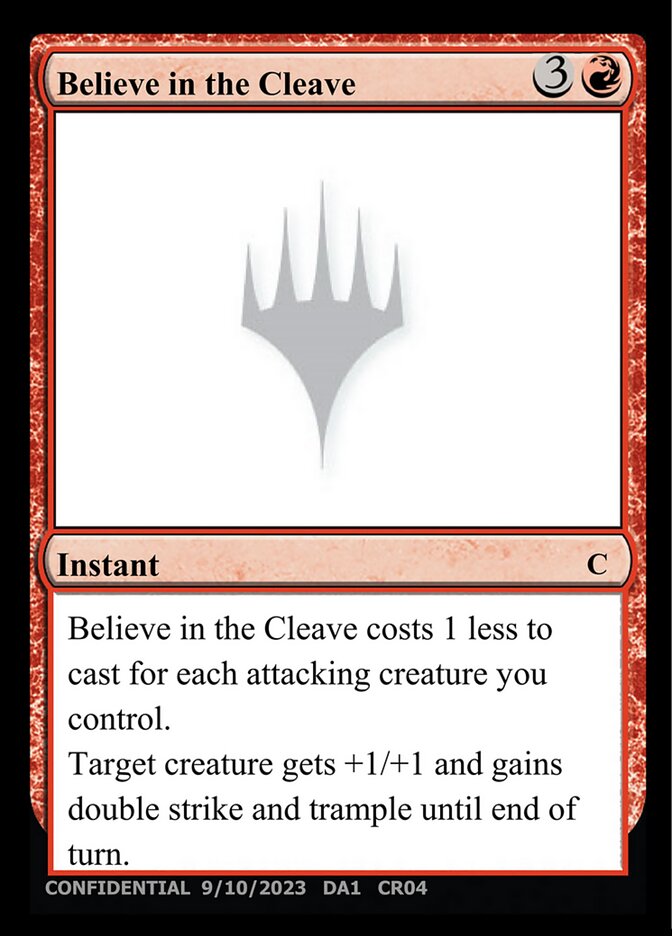 Believe in the Cleave — Unknown Event (UNK) #CR04b