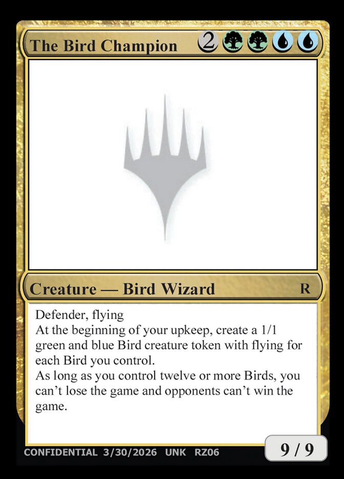 The Bird Champion — Unknown Event (UNK) #RZ06i