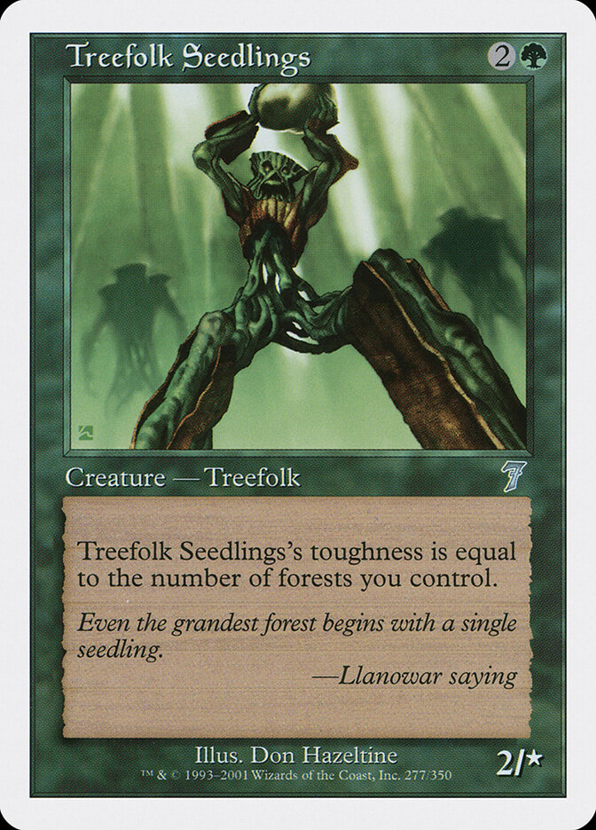 Treefolk Seedlings — Seventh Edition (7ED) #277