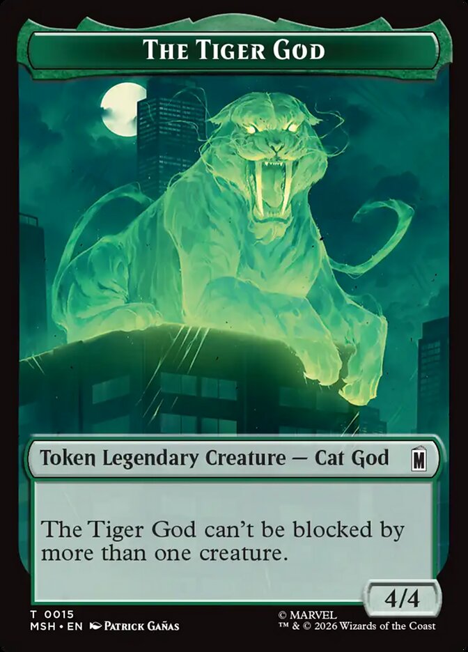 The Tiger God — Marvel Super Heroes Tokens (TMSH) #15