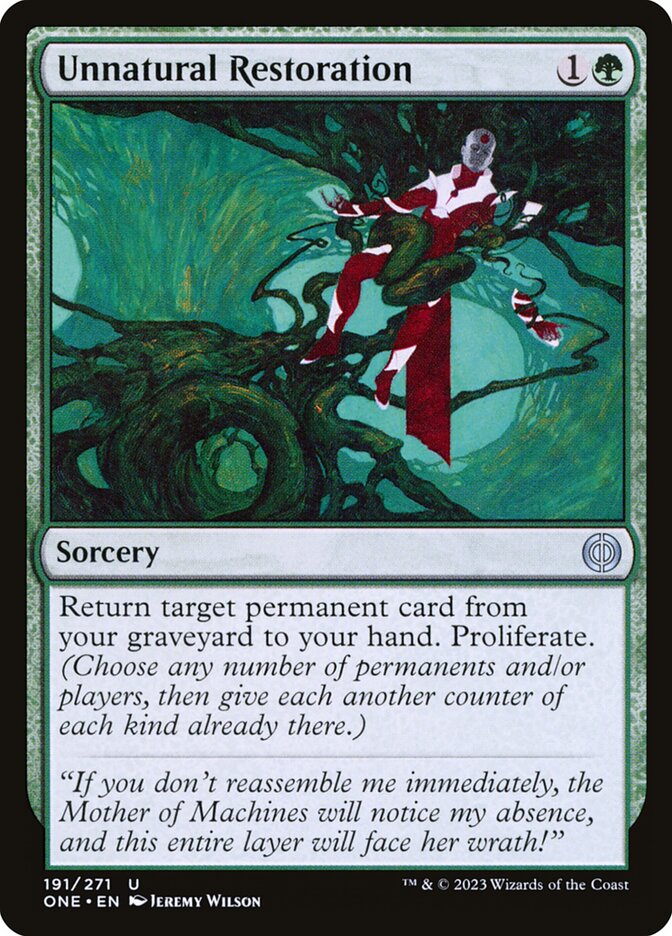 Unnatural Restoration — Phyrexia: All Will Be One (ONE) #191