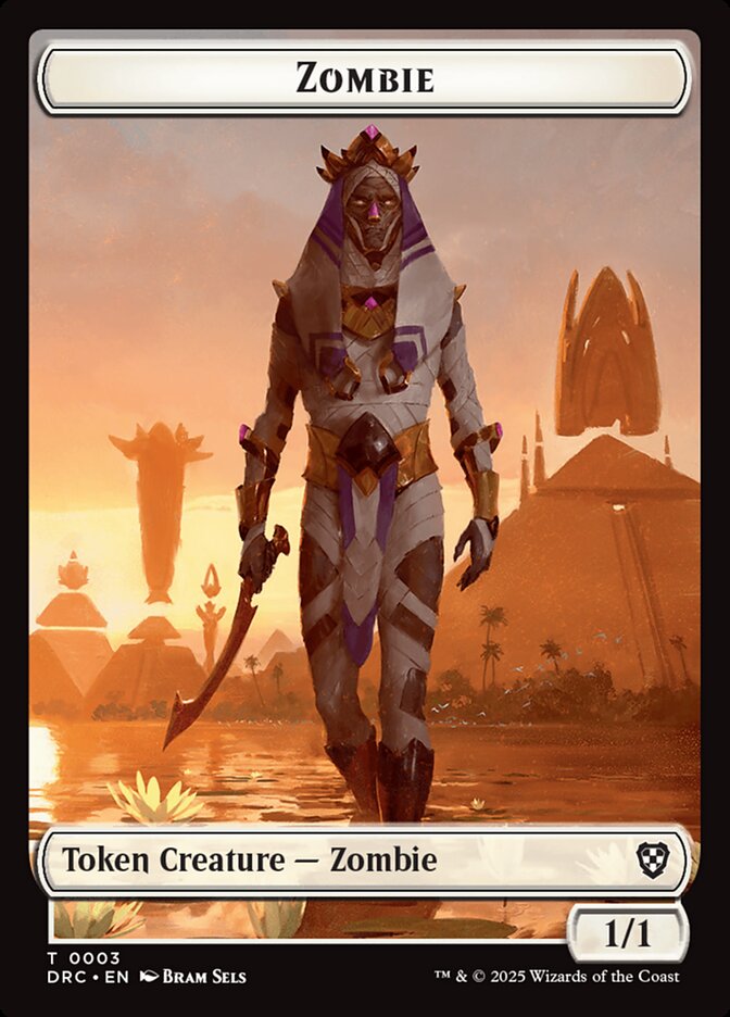 Zombie — Aetherdrift Commander Tokens (TDRC) #3