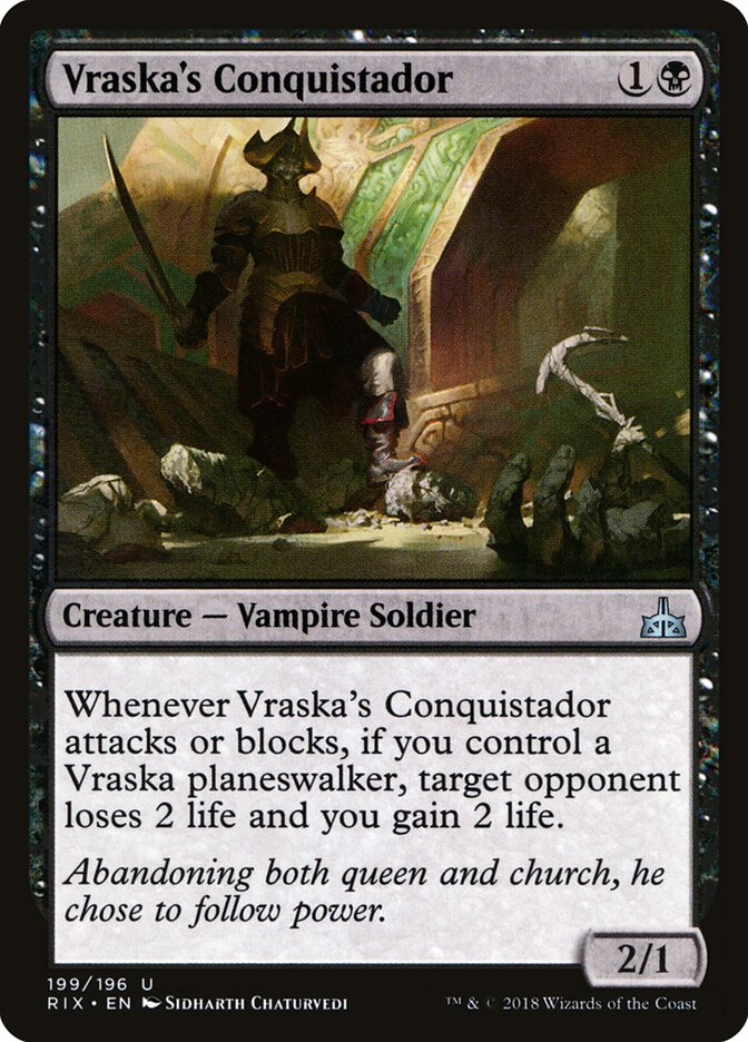 Vraska's Conquistador — Rivals of Ixalan (RIX) #199