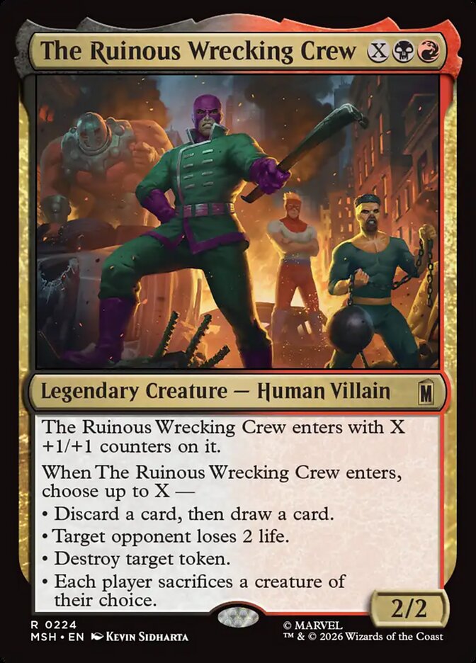 The Ruinous Wrecking Crew — Marvel Super Heroes (MSH) #224