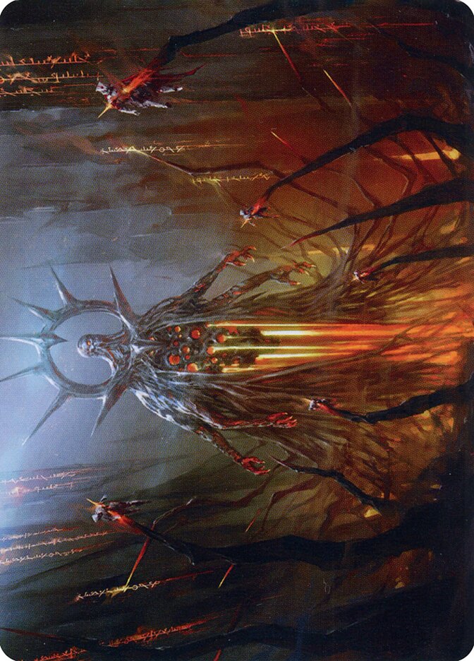 Solphim, Mayhem Dominus // Solphim, Mayhem Dominus — Phyrexia: All Will Be One Art Series (AONE) #35