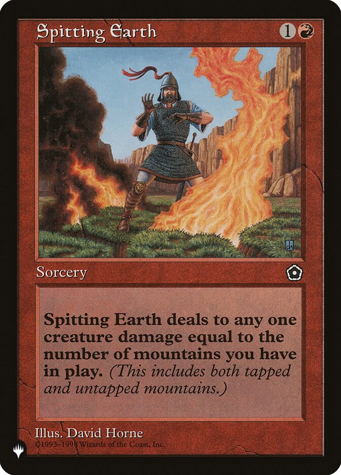 Spitting Earth — The List (PLST) #P02-116