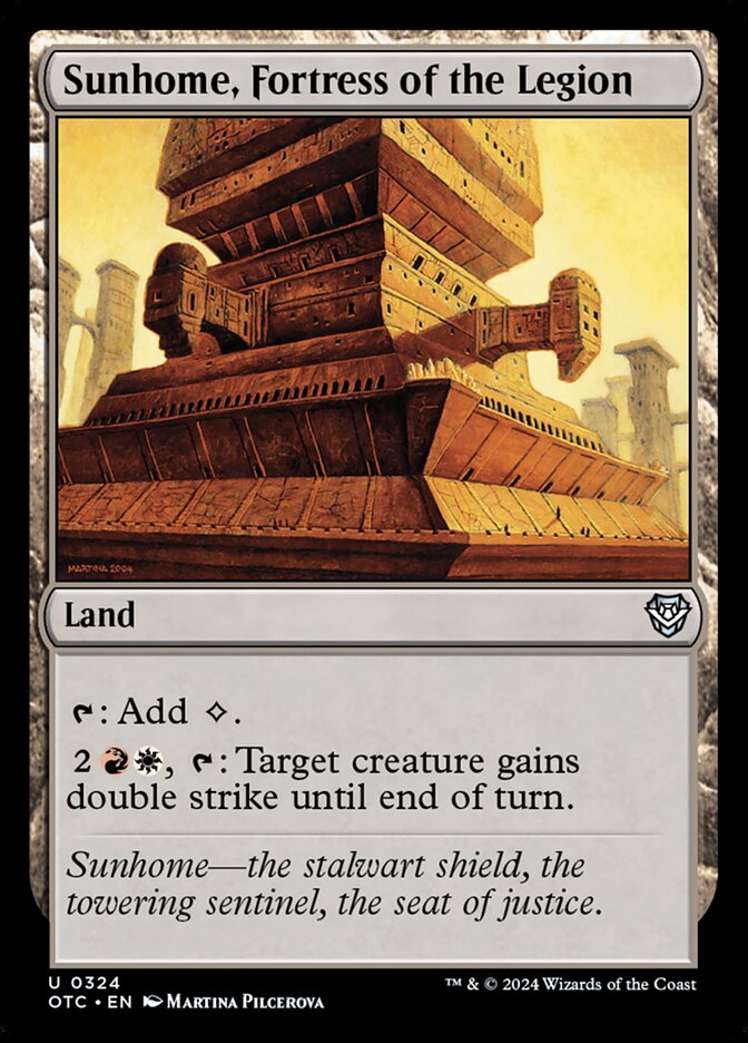 Sunhome, Fortress of the Legion — Outlaws of Thunder Junction Commander (OTC) #324