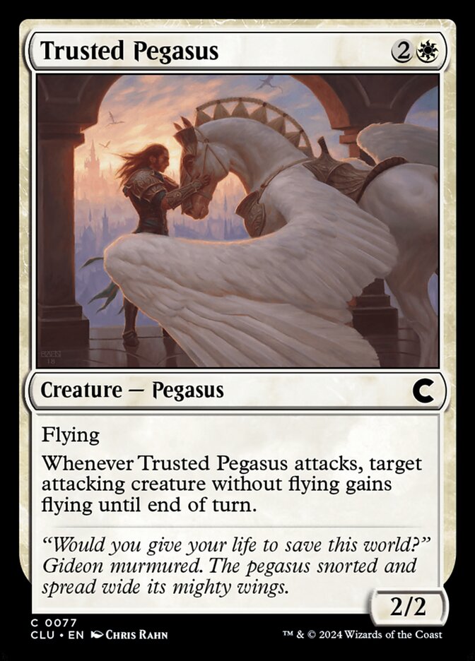 Trusted Pegasus — Ravnica: Clue Edition (CLU) #77