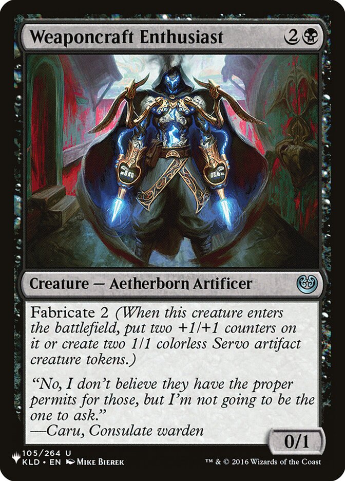 Weaponcraft Enthusiast — The List (PLST) #KLD-105