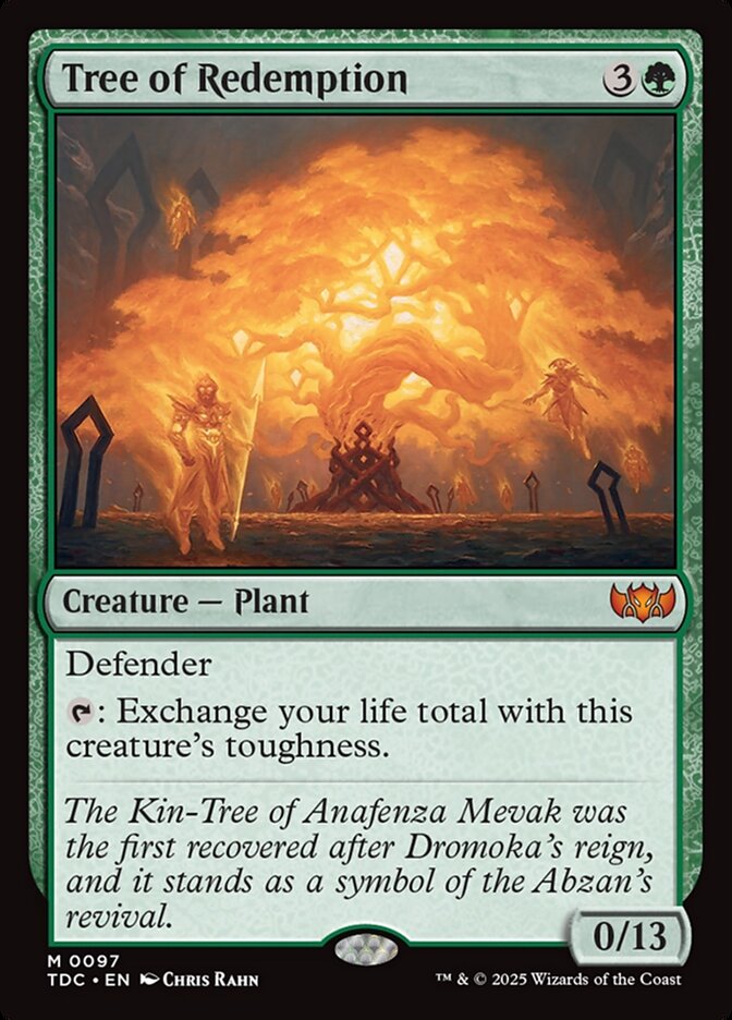 Tree of Redemption — Tarkir: Dragonstorm Commander (TDC) #97